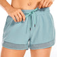 Feathery-Fit Mid-Rise Lined Shorts with Zip Pocket 3''