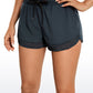 Feathery-Fit Mid-Rise Lined Shorts with Zip Pocket 3''