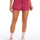 Feathery-Fit Mid-Rise Lined Shorts with Zip Pocket 3''