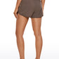 Feathery-Fit Mid-Rise Lined Shorts with Zip Pocket 3''