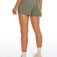 Feathery-Fit Mid-Rise Lined Shorts with Zip Pocket 3''