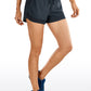 Feathery-Fit Mid-Rise Lined Shorts with Zip Pocket 3''