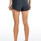 Feathery-Fit Mid-Rise Lined Shorts with Zip Pocket 3''