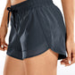 Feathery-Fit Mid-Rise Lined Shorts with Zip Pocket 3''