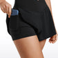 Feathery-Fit Soft 2 in 1 Flowy High Waisted Shorts - V Cross Waist