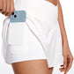 Feathery-Fit Soft 2 in 1 Flowy High Waisted Shorts - V Cross Waist