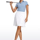 UPF 50+ High Rise Knee Length Tennis Skirts 20''