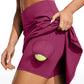 UPF 50+ High Rise Knee Length Tennis Skirts 20''