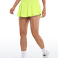 Feathery-Fit Soft High Waisted 2 in 1 Flowy Shorts with Zip Pockets