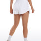 Feathery-Fit Soft High Waisted 2 in 1 Flowy Shorts with Zip Pockets