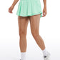 Feathery-Fit Soft High Waisted 2 in 1 Flowy Shorts with Zip Pockets