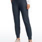 Fleece Lined Soft Workout Joggers with Pockets 27.5"