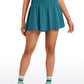 Feathery-Fit Soft High Waisted Flowy Tennis Skirt with Pockets 16''