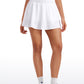 Feathery-Fit Soft High Waisted Flowy Tennis Skirt with Pockets 16''