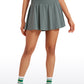 Feathery-Fit Soft High Waisted Flowy Tennis Skirt with Pockets 16''