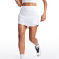 Feathery-Fit Soft High Waist Golf Skirt with Zipper Pocket 14''