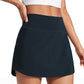 Feathery-Fit Soft High Waist Golf Skirt with Zipper Pocket 14''