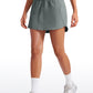 Feathery-Fit Soft High Waist Golf Skirt with Zipper Pocket 14''