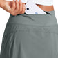 Feathery-Fit Soft High Waist Golf Skirt with Zipper Pocket 14''