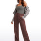 Cotton Fleece Lined Straight Leg Sweatpants 30''