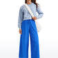 Feathery-Fit Soft Wide Leg High Waisted Capri Pants with Pockets 25''