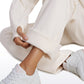 Cotton Fleece Lined Straight Leg Sweatpants 30''