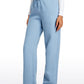 Cotton Fleece Lined Straight Leg Sweatpants 30''