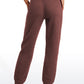 Cotton Fleece Lined High Rise Sweatpants 28''