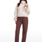 Cotton Fleece Lined High Rise Sweatpants 28''