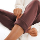 Cotton Fleece Lined High Rise Sweatpants 28''