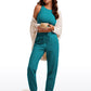 Cotton Fleece Lined High Rise Sweatpants 28''