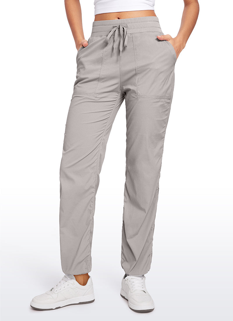 Lightweight Workout Straight Leg Pocket Pants 30"