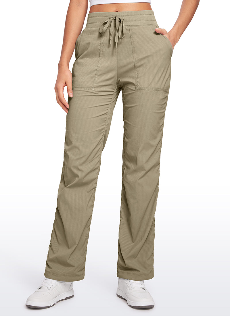 Lightweight Workout Straight Leg Pocket Pants 30"