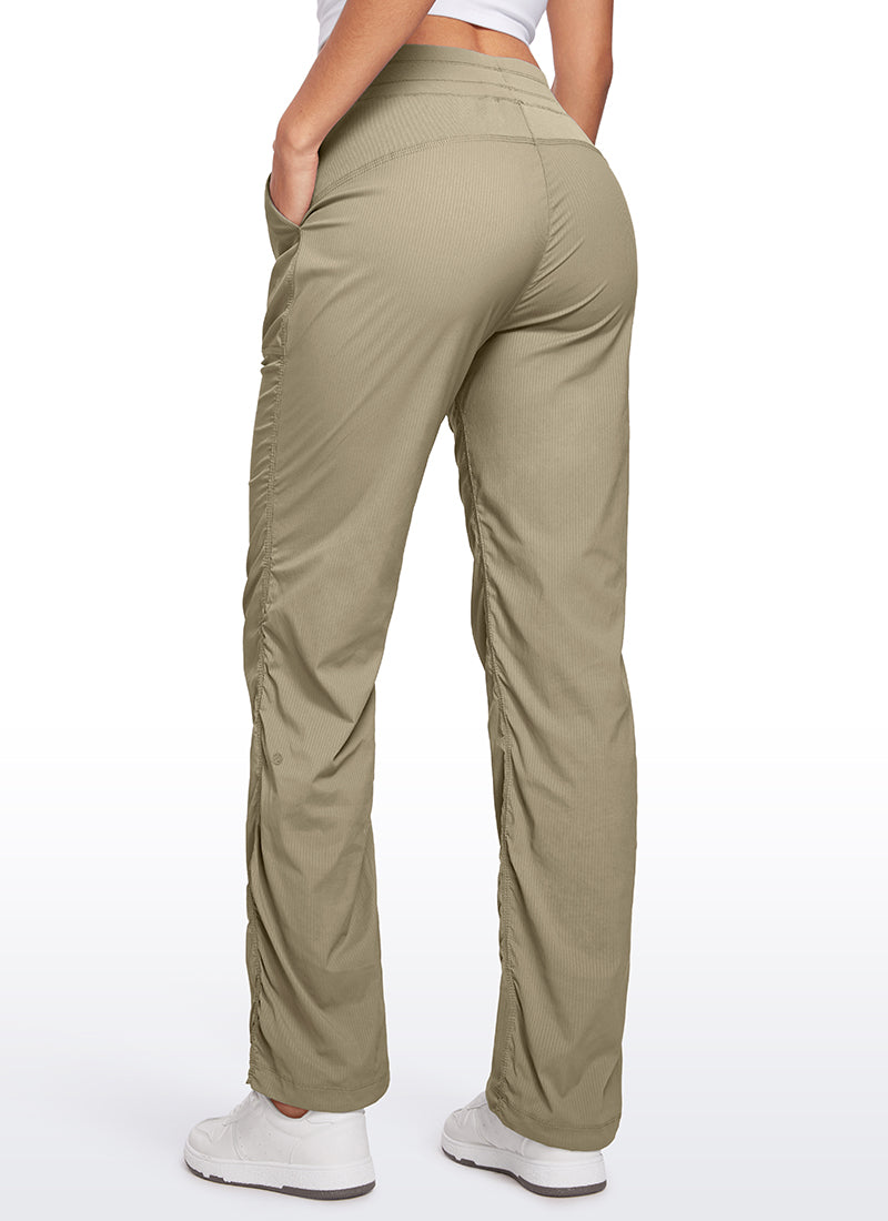 Lightweight Workout Straight Leg Pocket Pants 30"