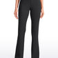 Stretch Flared Pants with Zip Pockets 31"