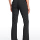 Stretch Flared Pants with Zip Pockets 31"