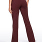 Stretch Flared Pants with Zip Pockets 31"