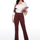 Stretch Flared Pants with Zip Pockets 31"