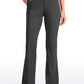 Stretch Flared Pants with Zip Pockets 31"