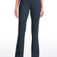 Stretch Flared Pants with Zip Pockets 31"