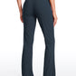 Stretch Flared Pants with Zip Pockets 31"