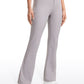 Stretch Flared Pants with Zip Pockets 31"