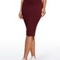 Butterluxe High Waist V Cross Midi Pencil Skirt 26''