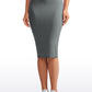 Butterluxe High Waist V Cross Midi Pencil Skirt 26''