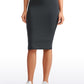 Butterluxe High Waist V Cross Midi Pencil Skirt 26''