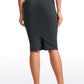 Butterluxe High Waist V Cross Midi Pencil Skirt 26''