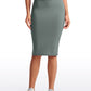 Butterluxe High Waist V Cross Midi Pencil Skirt 26''