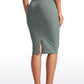 Butterluxe High Waist V Cross Midi Pencil Skirt 26''