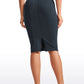 Butterluxe High Waist V Cross Midi Pencil Skirt 26''