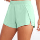 Feathery-Fit Soft High Rise Split Dolphin Mesh Liner Shorts 2.5''